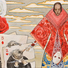 Иллюстрация к сказке Л. Кэролла "Алиса в стране чудес"