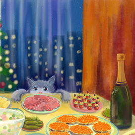 Новогодний котик 4