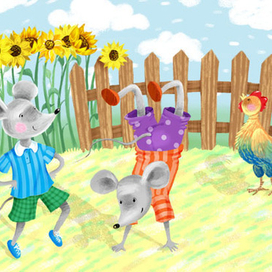 Иллюстрация к сказке "Колосок" (для проекта "Порт сказок")