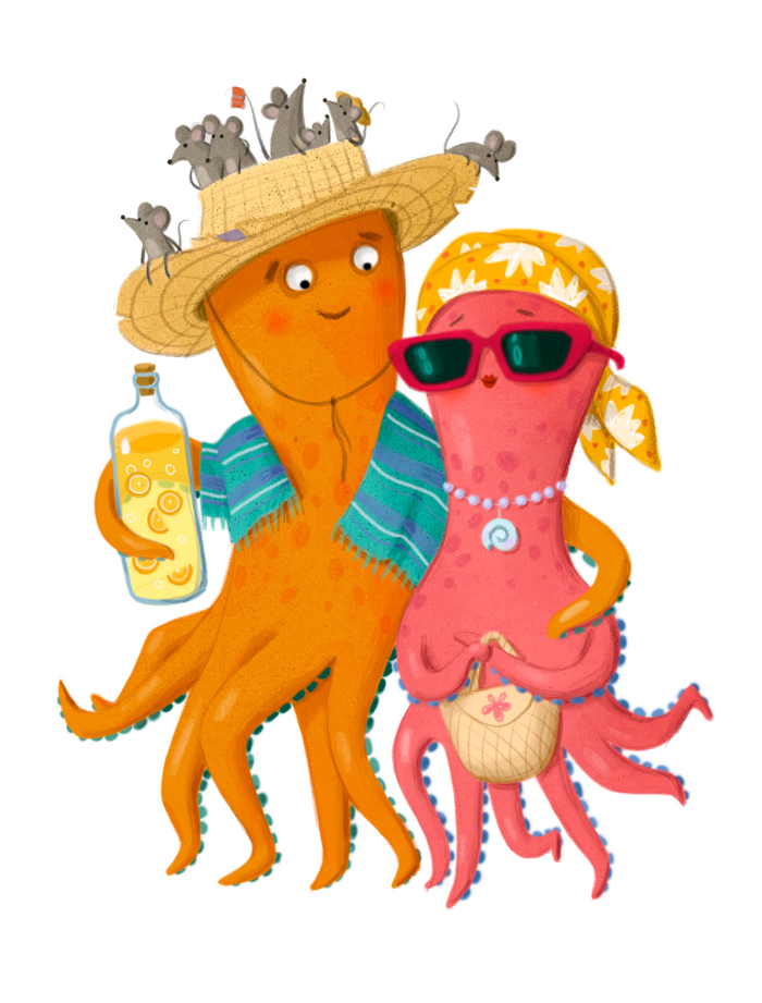 Пара осьминогов