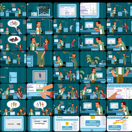 Раскадровка для анимационного промо ролика