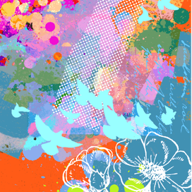 абстрактный принт