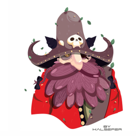 Лиловобород