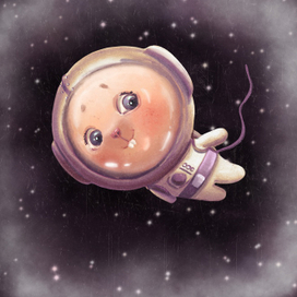 Милый мышонок космонавт