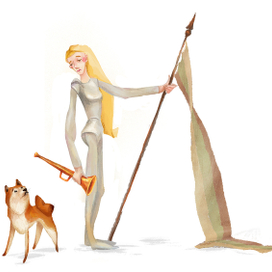 девочка-рыцарь и её шибочка
