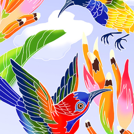 серия раскрасок "Птицы" 