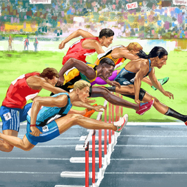 Иллюстрация. Бег.