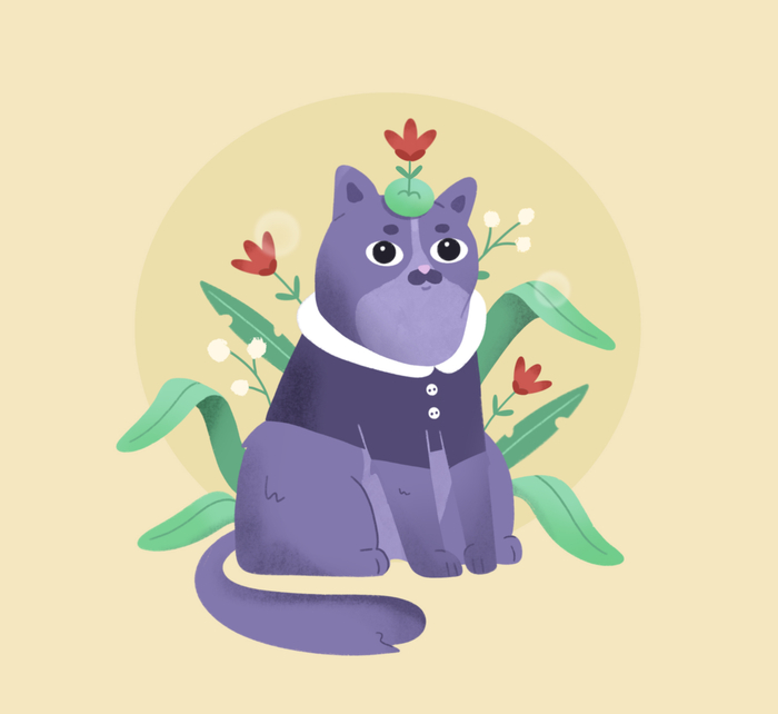 Цветущий кот