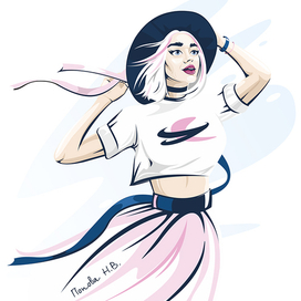 Девушка в шляпе