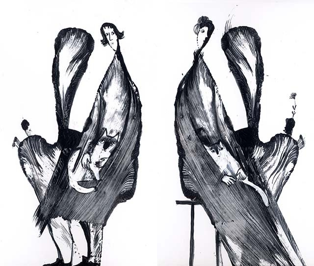 Две женщины и два кота