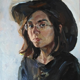 Автопортрет в шляпе