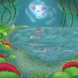 рыбка прыгает