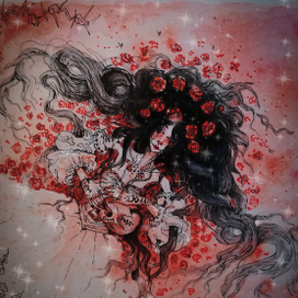 Черноволосая красавица