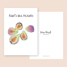 Handmade открытка "Plants are friends"