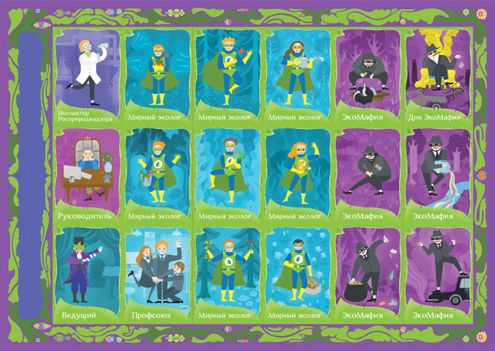 Игровые карточки для Н-г вкладки в корпоративную газету.