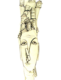 К роману " бегушщий город" иллюстрация для обложки