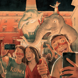 По улицам слона водили