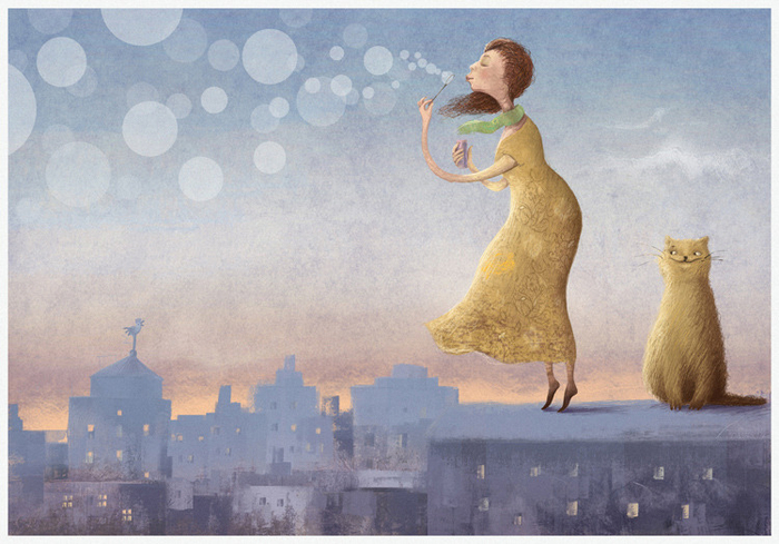 а вы пускали с крыши мыльные пузыри?