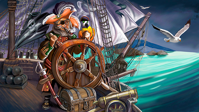 pirate on shipboard-  пират на корабле
