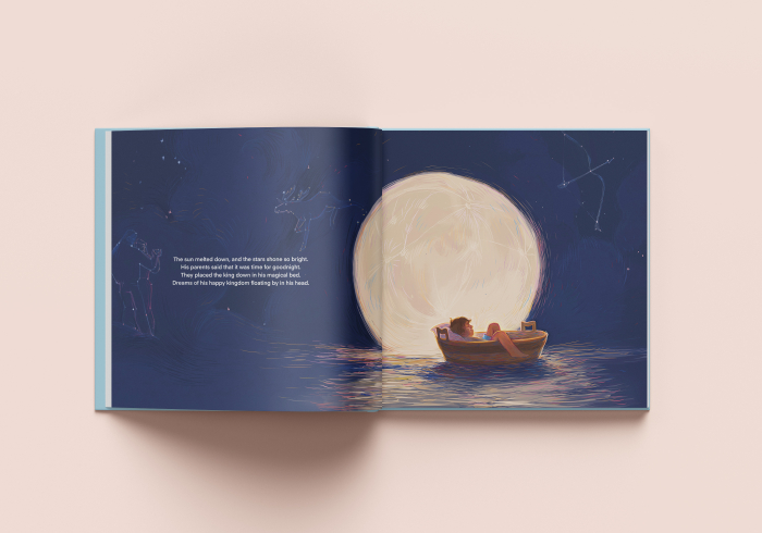 Король плывет в своей лодочке-ушате