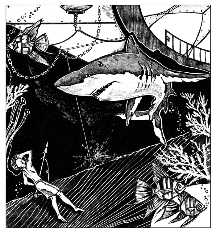 Иллюстрация к роману А.В.Вогта "Покорение Хибера"