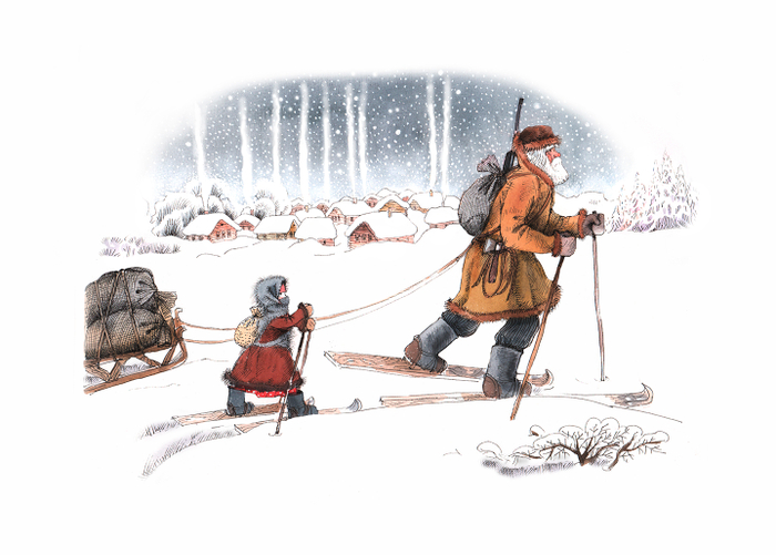 По дороге в лес.