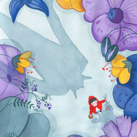 Иллюстрация к сказке Шарля Перро «Красная Шапочка»