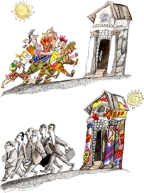 Школа. Карикатура