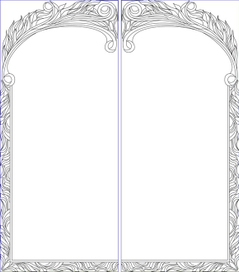 Макет для витража