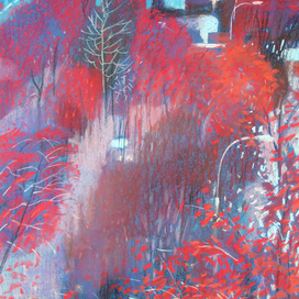 Рябиновый октябрь-2. 2014. б., пастель 65х50