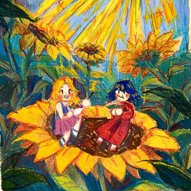 Завтрак на подсолнухе