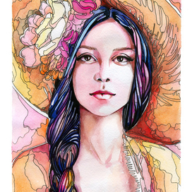 портрет девушки