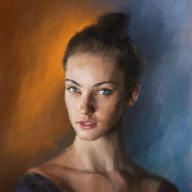 Портрет в ярких тонах