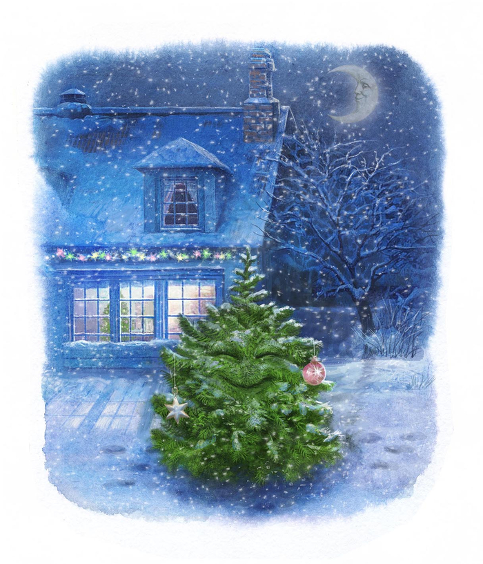 Счастливая елочка спит...