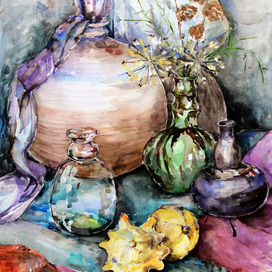 Акварельный натюрморт