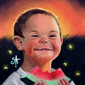 Мальчик с арбузом