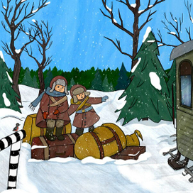 Иллюстрация к рассказу "Чук и Гек"