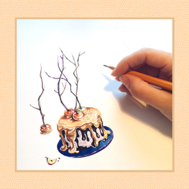 Яблочный пирог (хеллоуин принт) 