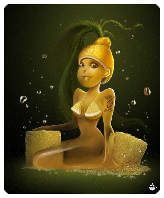 зеленый чай с лимоном