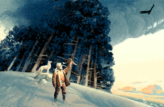 Кольцо Белого Волка. Иллюстрация. Разворот