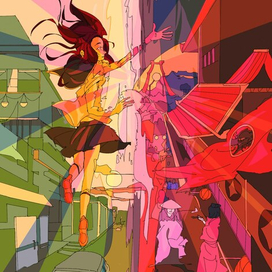 "slide through time"