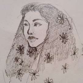 Девушка с ромашками