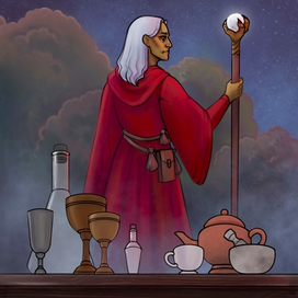 Карты Таро по мотивам вселенной Dragonlance. Башня