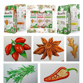 Иллюстрации для упаковки рисовой крупы