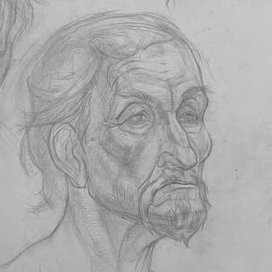 Академическая штудия головы