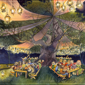 Дж.Р.Р.Толкиен "Властелин колец" Праздник в Шире