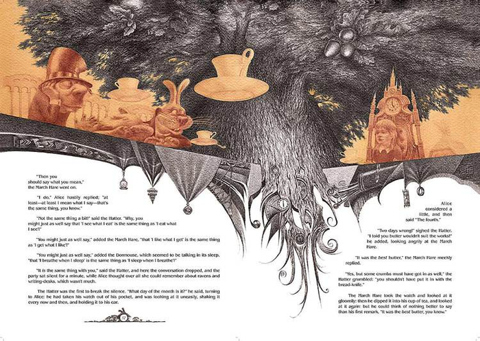"Алиса в стране чудес". Глава 7 "Безумное чаепитие".