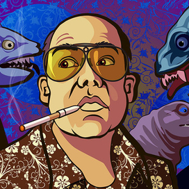 Иллюстрация из серии “Страх и ненависть в Лас-Вегасе”