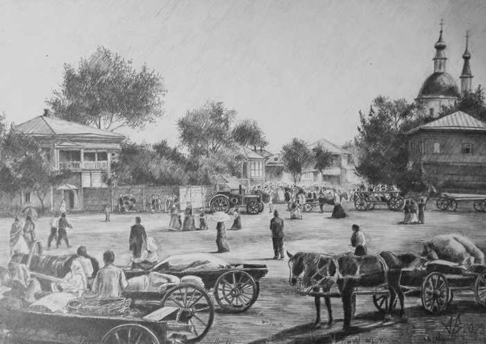 Первый трактор в казачьей станице