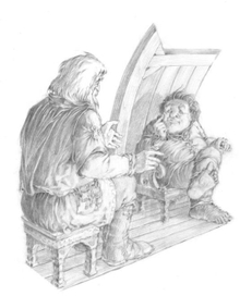 Властелин колец. Фродо и Гендальф.